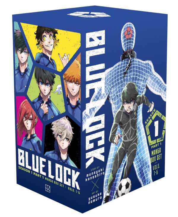 Blue Lock Season 1 Part 1 Manga Box Set | Volumes 1–6 | With Poster