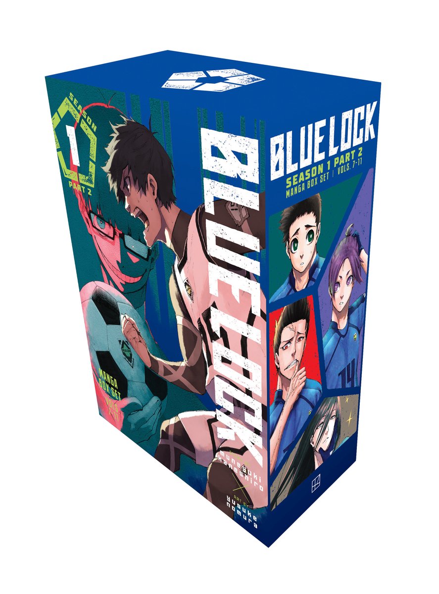 Blue Lock Season 1 Part 2 Manga Box Set | Volumes 7–11 | With Poster